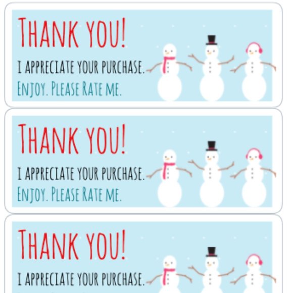 Thank You Stickers Order Shipping Labels Box Mailing Label Sticker - Picture 1 of 2